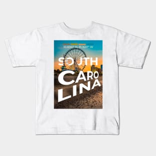 South Carolina Travel Poster Kids T-Shirt